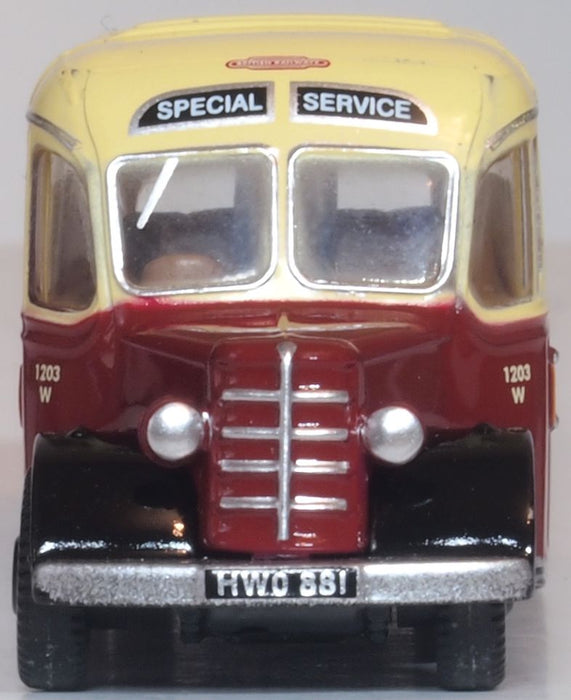 Oxford Diecast Bedford OB Coach British Rail 1:120 TT Scale.