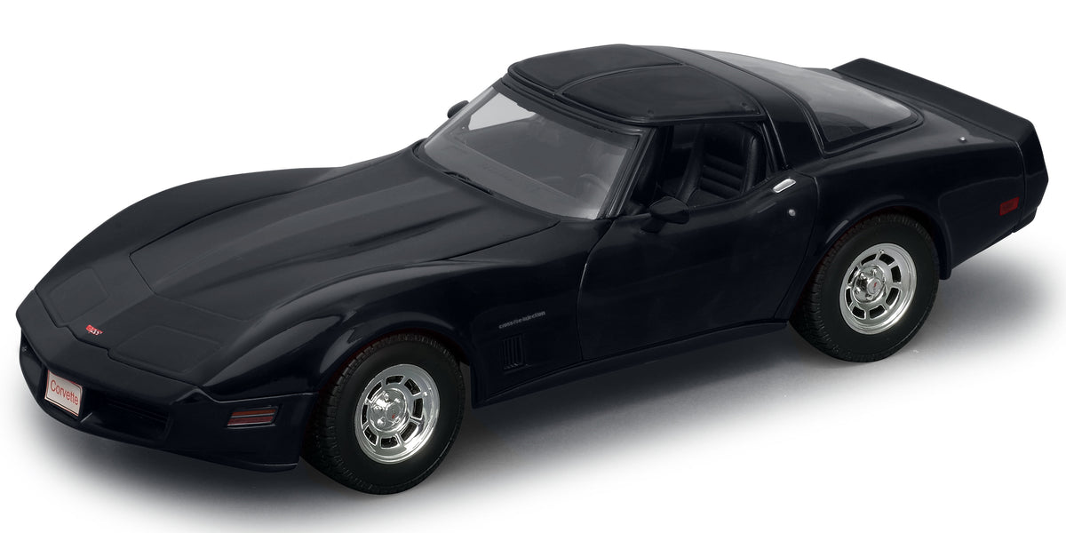 Welly Chevrolet Corvette 1982 Black - 1:18 Scale — Oxford Diecast