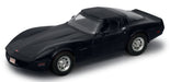 Welly Chevrolet Corvette 1982 Black - 1:18 Scale 12546WBLACK