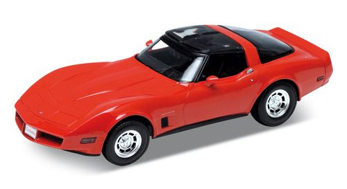Welly Chevrolet Corvette 1982 Red - 1:18 Scale — Oxford Diecast