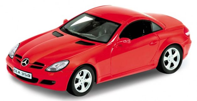 自動車 WELLY Mercedes-Benz SLK350 1/18 Welly Mercedes Benz SLK350 Hard Top Red - 1:18 Scale — Oxford Diecast
