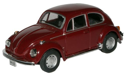 Cararama VW Beetle Maroon - 1:43 Scale 143ND1184001
