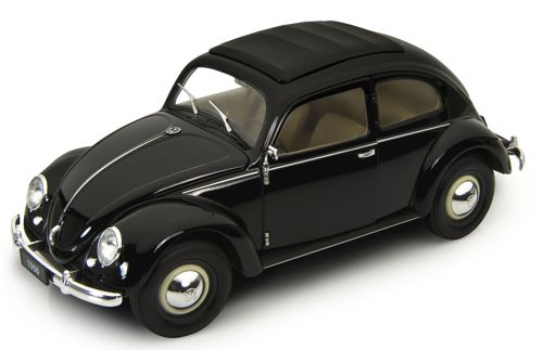Welly Volkswagen Classic Beetle Black - 1:18 Scale 18040WBLACK