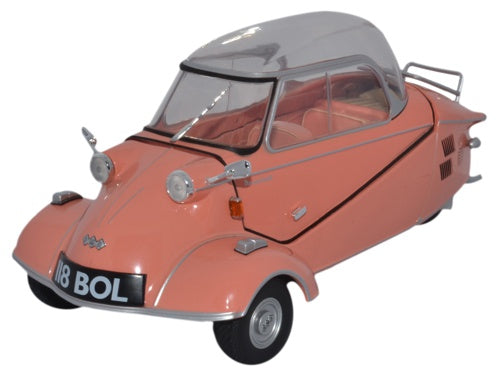 Oxford Diecast Messerschmitt KR200 Bubble Top Rose - 1:18 Scale 18MBC003