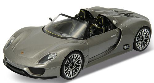 Welly Porsche 918 Spyder  M GRAY - 1:24 Scale 24031WGREY