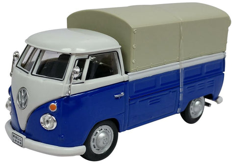 Cararama VW T1 Pick Up White and Blue '413445