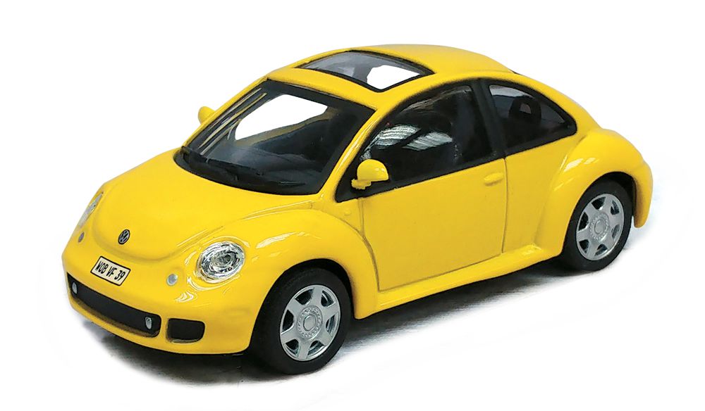 Cararama New Beetle Yellow 1:43 — Oxford Diecast