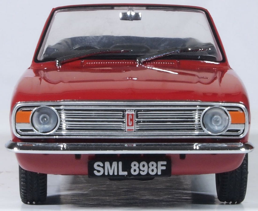 Oxford Diecast Dragoon Red Ford Cortina Crayford Open Top 43CCC003