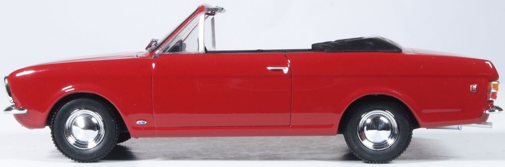 Oxford Diecast Dragoon Red Ford Cortina Crayford Open Top 43CCC003