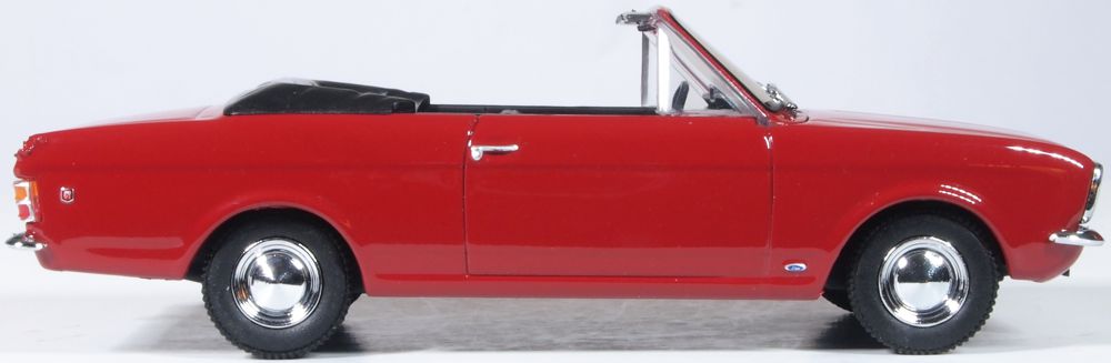 Oxford Diecast Dragoon Red Ford Cortina Crayford Open Top 43CCC003