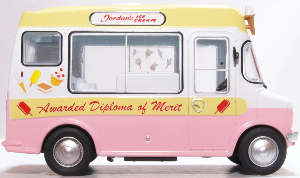 Oxford Diecast Bedford CF Ice Cream Van Morrison Jordans 43CF004