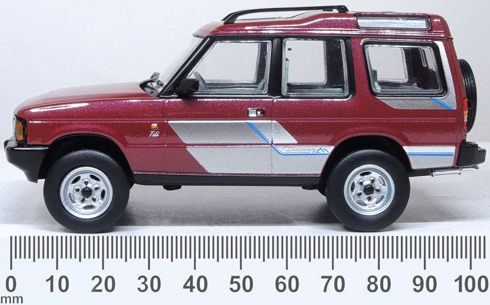 Oxford Diecast Foxfire Land Rover Discovery 1 1:43 Scale 43DS1001 Measurements