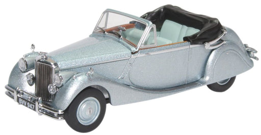 Oxford Diecast Jaguar Mkv DHC Open Opalescent Silver 43JAG5001