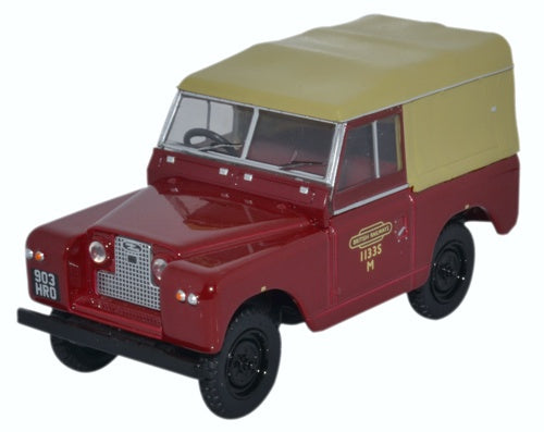 Oxford Diecast Land Rover Series II SWB Canvas British Railways 43LR2S002