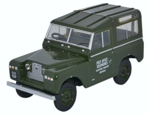 Oxford Diecast Land Rover Series II Swb Hard Back Post Office Telephon 43LR2S003