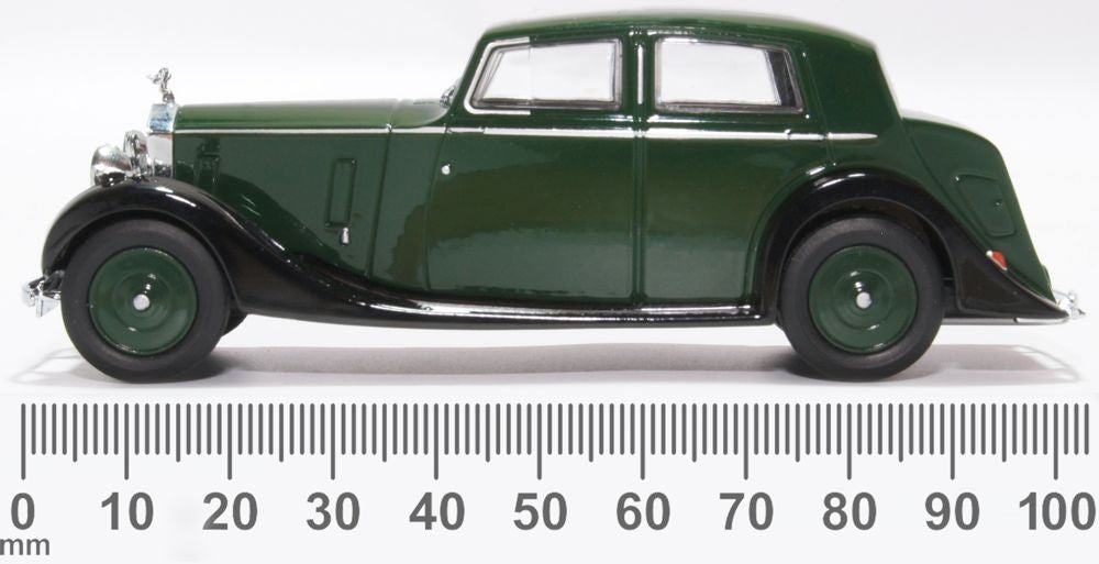 Oxford Diecast Rolls Royce 25/30 - Thrupp & Maberley Dark Green/Black 43R25002 Measurements Image