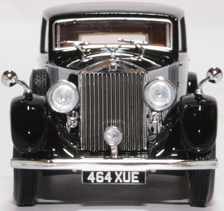 Oxford Diecast 1:43 Scale Rolls Royce 25 30 - Thrupp & Maberley Black 43R25003 Front Image