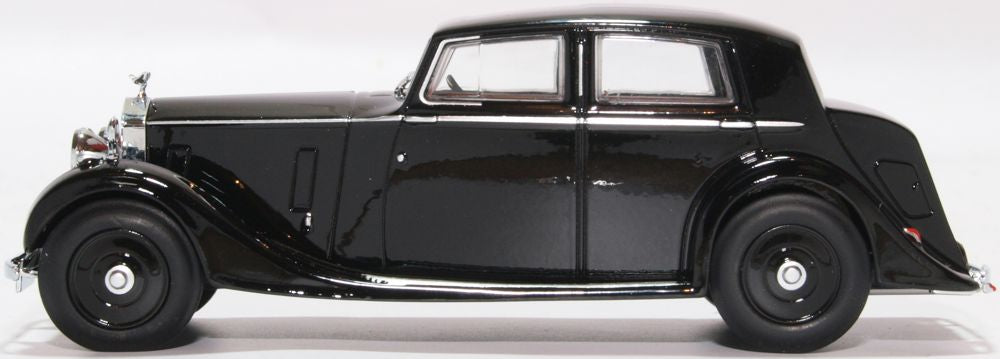 Oxford Diecast 1:43 Scale Rolls Royce 25 30 - Thrupp & Maberley Black 43R25003 Left Image
