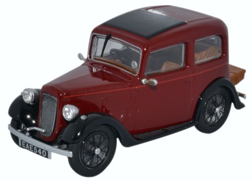 Oxford Diecast Austin Ruby Saloon Maroon 43RUB001