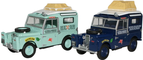 Oxford Diecast First Overland Set Land Rover 88 Hard Top x 2 - 1:43 S 43SET29