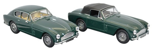 Oxford Diecast Aston Martin DB2 MKII Twin Set Saloon and DHC - 1:43 Sc 43SET32