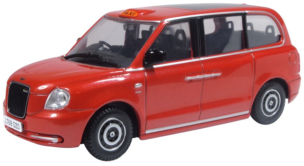 Oxford Diecast Tupelo Red LEVC Taxi 43TX5002