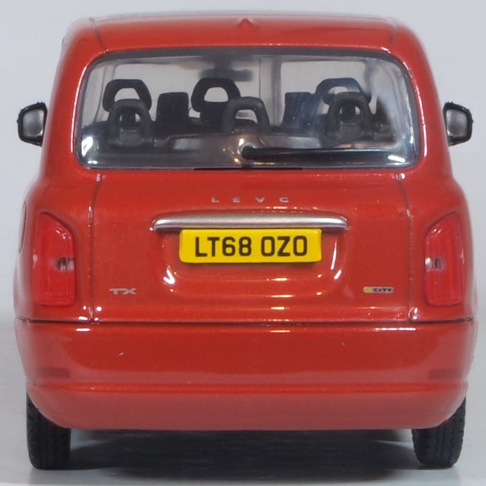 Oxford Diecast Tupelo Red LEVC Taxi 43TX5002