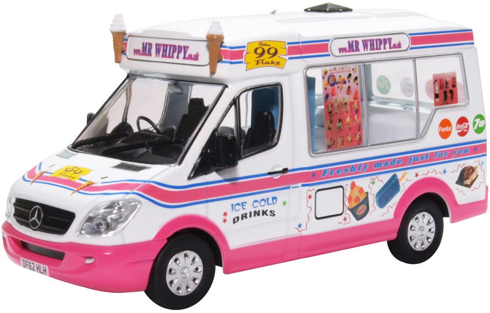 Oxford Diecast Whitby Mondial Ice Cream Van Mr Whippy 43WM008