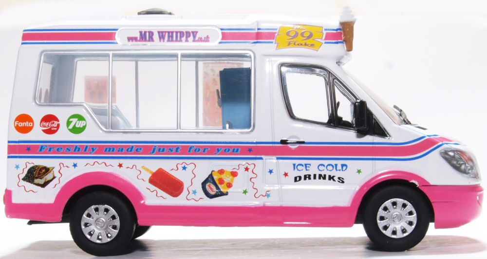 Oxford Diecast Whitby Mondial Ice Cream Van Mr Whippy 43WM008