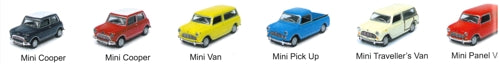 CARARAMA Mini Classic Cars - 1:72 Classic Mini Assortment 711ND016
