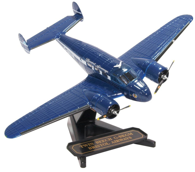 Oxford Diecast Twin Beech G-BKGM - Bristol Airways 72BE001