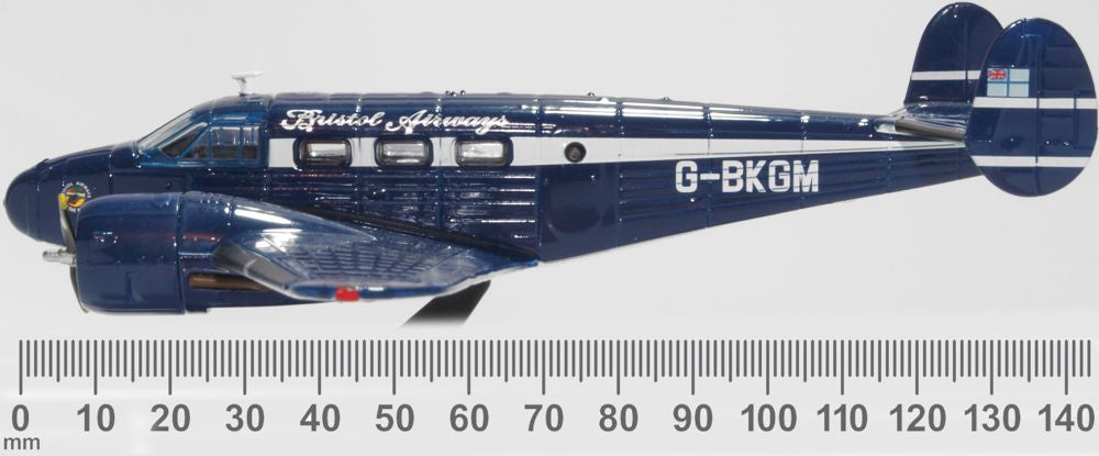 Twin Beech G BKGM Bristol Airways By Oxford Diecast 1 72 Scale Twin Beech G BKGM Bristol Airways By Oxford Diecast 1 72 Scale
