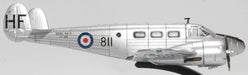 Oxford Diecast Twin Beech - Ft996-811-HF 728 Squadron RNAS Hal Far 72BE002