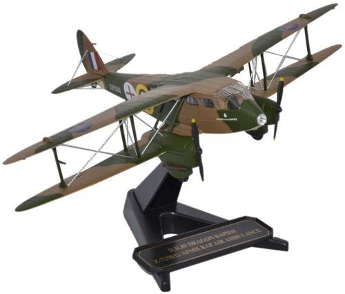 Oxford Diecast DH Dragon Rapide RAF Air Ambulance 1:72 Model Aircraft 72DR007