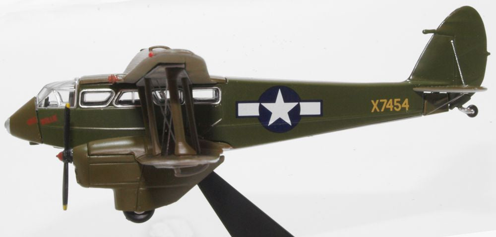 Oxford Diecast DH89 Dragon Rapide X7454 USAAF  - Wee Wullie 72DR015