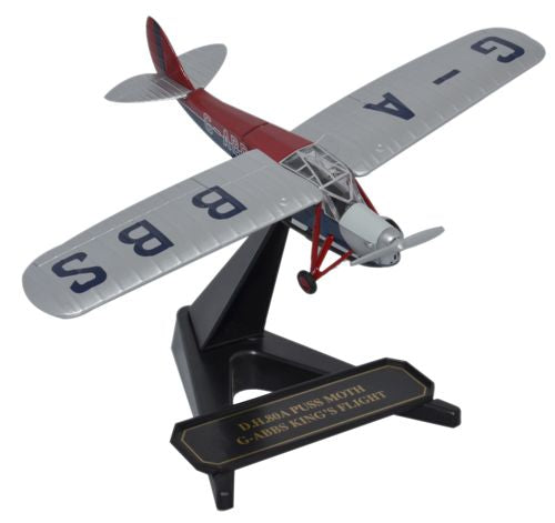 Oxford Diecast DH Puss Moth G-ABBS  Kings Flight 7 1:72 Model Aircraft 72PM003