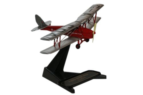 Oxford Diecast De Havilland Flying Club Tiger Moth 1:72 Model Aircraft 72TM003