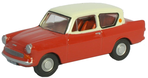 Oxford Diecast Anglia Maroon - Cream Roof - 1:76 Scale '76105001