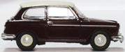 Oxford Diecast Austin A40 MKII Maroon Black  & Snowberry White 76AA007