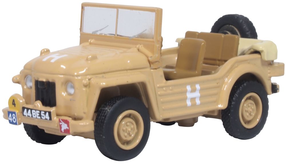 Oxford Diecast Austin Champ 9th Parachute Reg 16th Airborne Brg Suez 1 76AC002