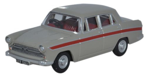 Oxford Diecast Austin Cambridge Armadillo Beige _Red - 1:76 Scale 76ACF002