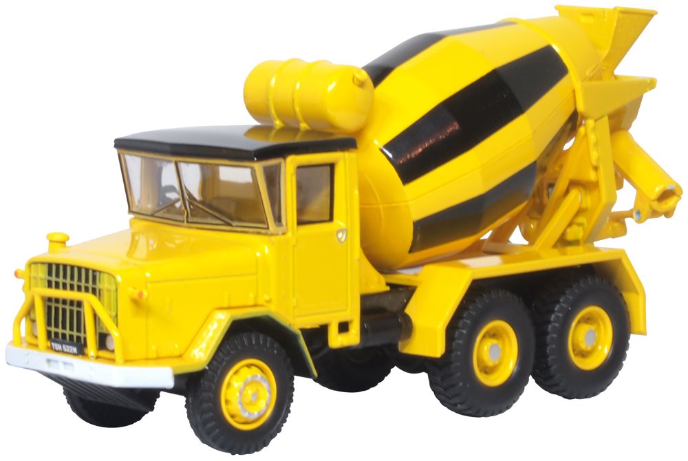 OXFORD DIECAST 1:76 Scale Yellow and Black AEC 690 Cement Mixer
