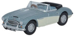 Oxford Diecast Austin Healey 3000  Blue_Ivory - 1:76 Scale 76AH3001