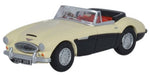 Oxford Diecast Austin-Healey 3000 Ivory White/Black - 1:76 Scale 76AH3003