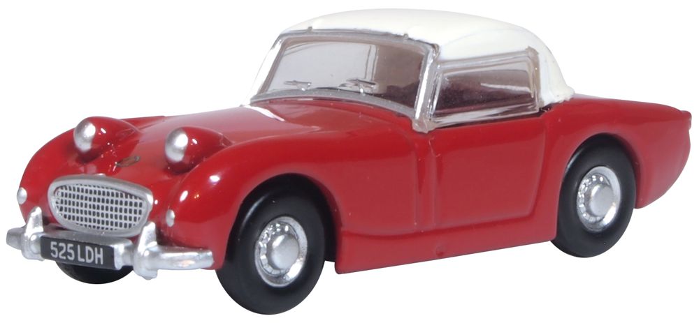 Oxford DIECAST 1:76 Scale Austin Healey Frogeye Sprite Cherry Red