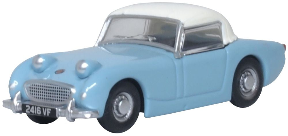 OXFORD DIECAST 1:76 Scale Iris Blue/OEW Austin Healey Frogeye
