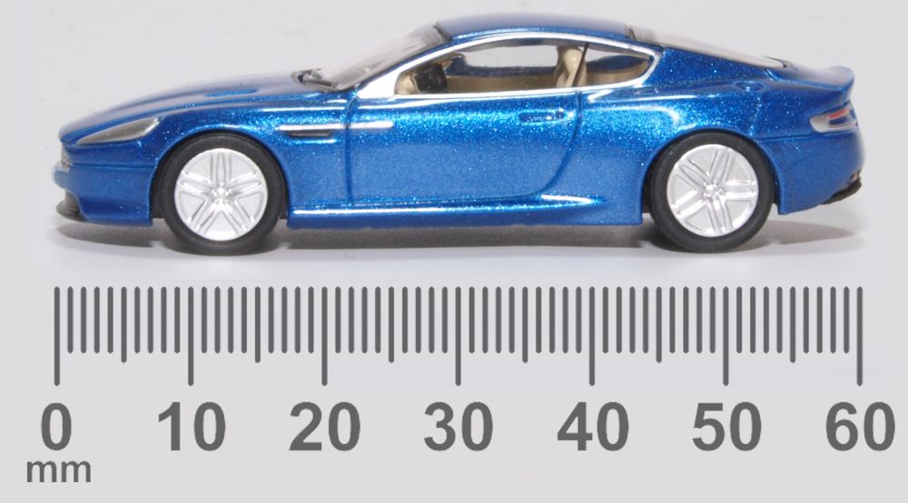 Aston Martin DB9 Coupe Cobalt Blue by Oxford Diecast 1:76 Scale