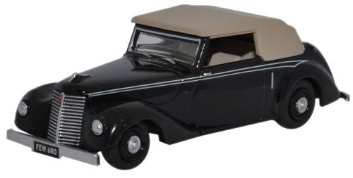 Oxford Diecast Black Armstrong Siddeley Hurricane - 1:76 Scale 76ASH004