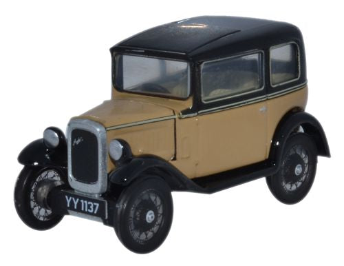 Oxford Diecast Austin Seven RN Saloon Fawn - 1:76 Scale 76ASS001