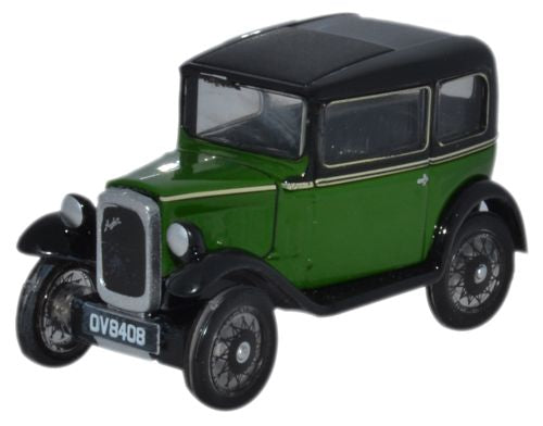 Oxford Diecast Austin Seven Saloon Westminster Green - 1:76 Scale 76ASS004